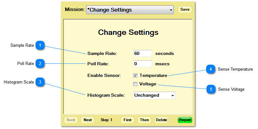 Change Settings Step