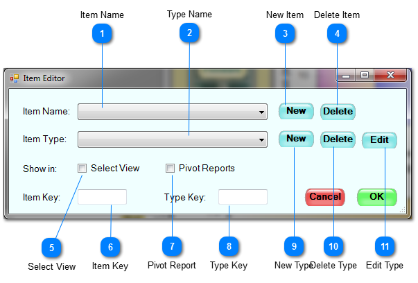 Manage Log Items Tool