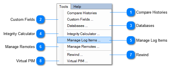 Tools Menu